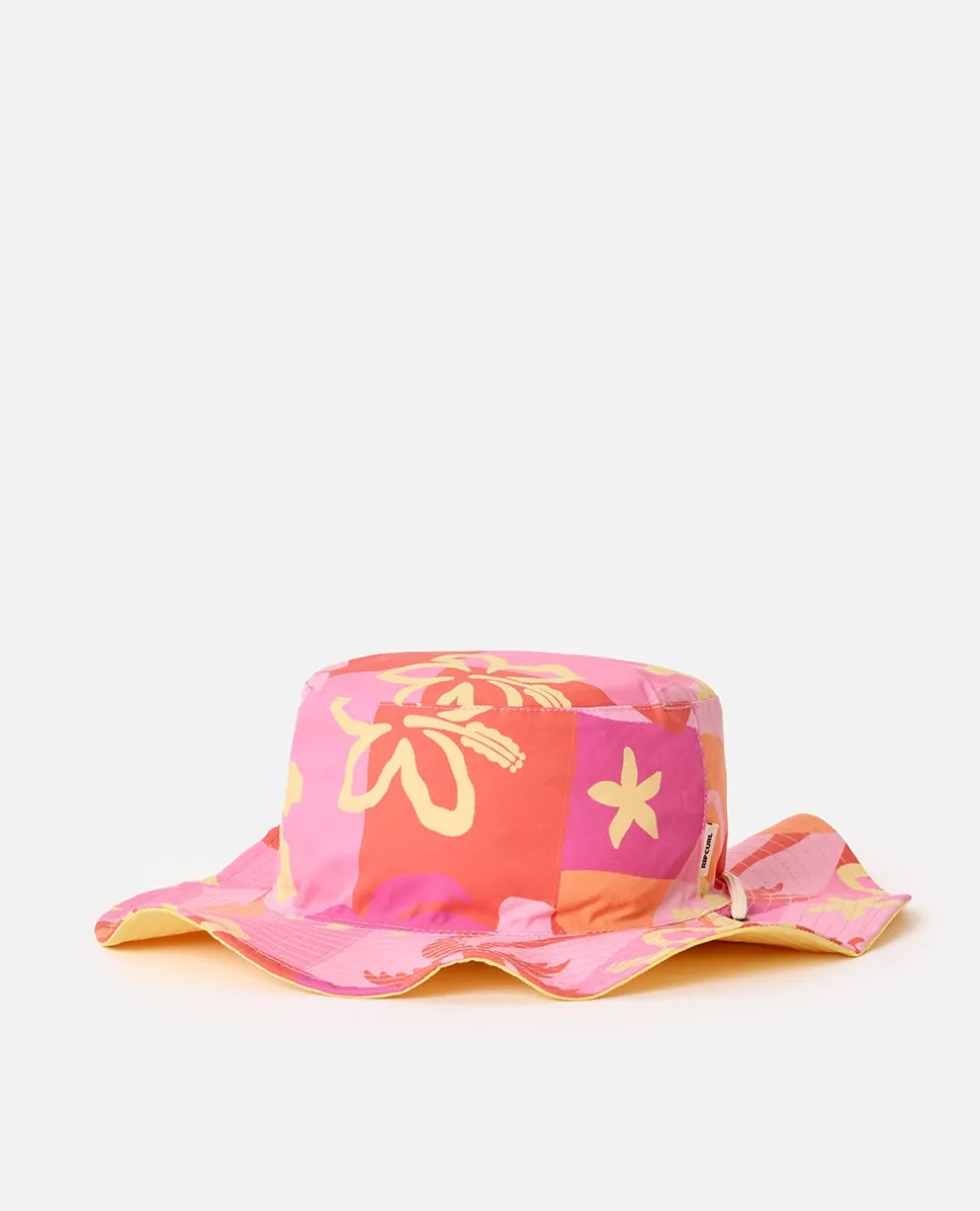 Mixed Reversible UPF50 Bucket Hat- Girls
