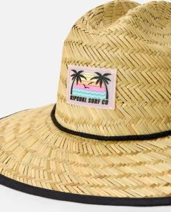 Mixed Straw Sun Hat