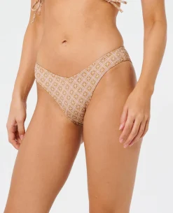 Moon Geo Hi Leg Cheeky Coverage Bikini Bottoms