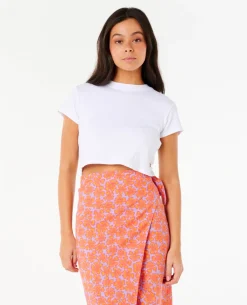 Neon Isles Wrap Midi Skirt