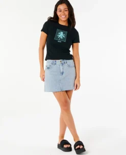 Neon Palm Fitted Tee
