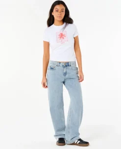 Neon Palm Fitted Tee