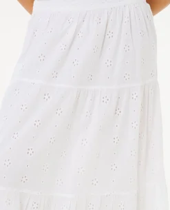 Oasis Broderie Maxi Skirt