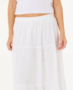 Oasis Broderie Maxi Skirt