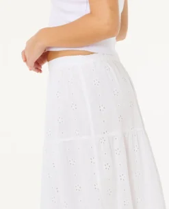 Oasis Broderie Maxi Skirt