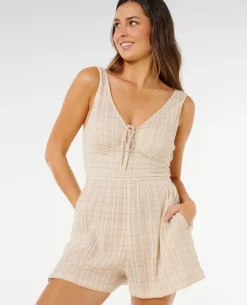 Paradise Check Romper