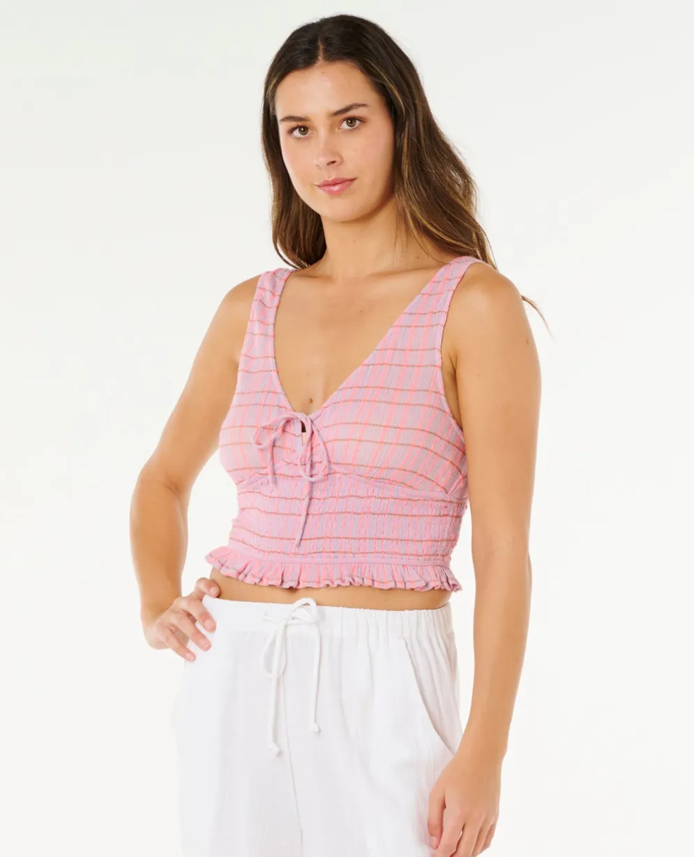 Paradise Check Top