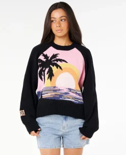 Paradise Knit Crew Fleece