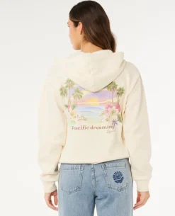 Poolside Zip Through Relaxed Hood