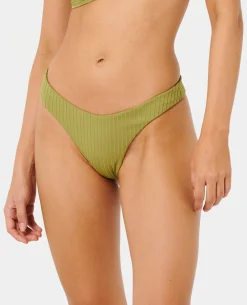 Premium Surf High Leg Skimpy Coverage Bikini Bottoms
