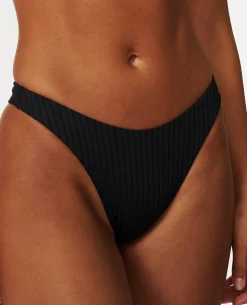 Premium Surf High Leg Skimpy Coverage Bikini Bottoms