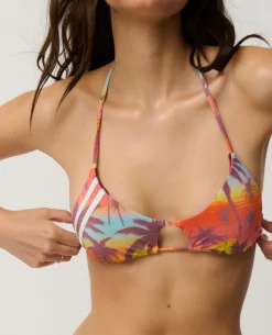 Retro Revival Triangle Bikini Top