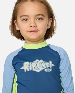 Ride The Wave UPF Long Sleeve Rash Vest - Kids