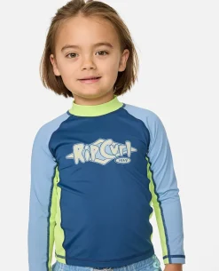 Ride The Wave UPF Long Sleeve Rash Vest - Kids