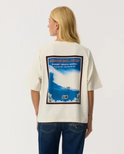 Sunset Beach Raglan Boxy Tee
