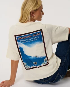 Sunset Beach Raglan Boxy Tee