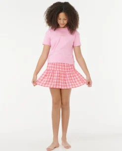 Sunset Check Skort - Kids