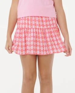 Sunset Check Skort - Kids