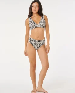Sunset Jacquard Deep V Bikini Top