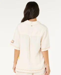 Sunset Luau Embroidered Shirt
