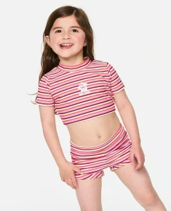 Sunset Stripe Bikini Set - Kids