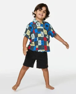 Surf Check Short Sleeve Shirt - Kids