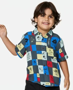 Surf Check Short Sleeve Shirt - Kids