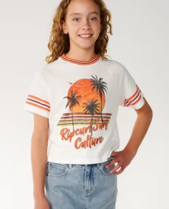 Surf Culture Crop Tee - Kids