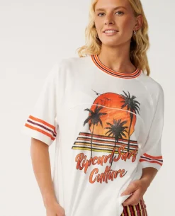 Surf Culture Oversize Crop Tee