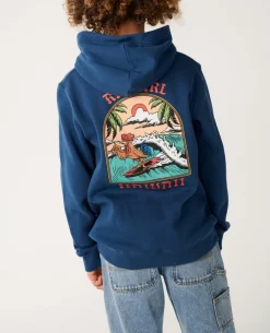 Surfing Rooster Fleece - Kids