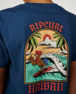 Surfing Rooster Tee - Kids