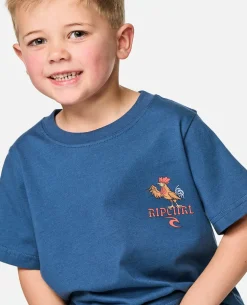 Surfing Rooster Tee - Kids