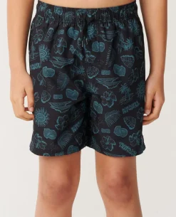 Surf Shack Yardage Volley Boardshort - Kids