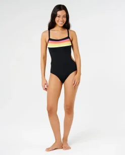 Surf Stripe Cheeky One Piece Swimsuit