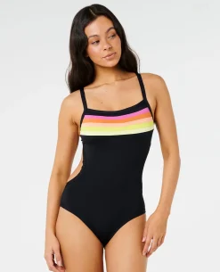 Surf Stripe Cheeky One Piece Swimsuit