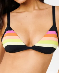 Surf Stripe Fixed Triangle Bikini Top