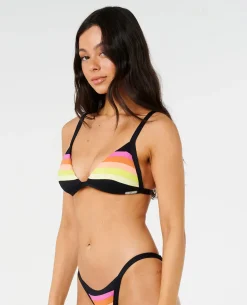 Surf Stripe Fixed Triangle Bikini Top