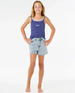 Tabby Denim Short - Kids