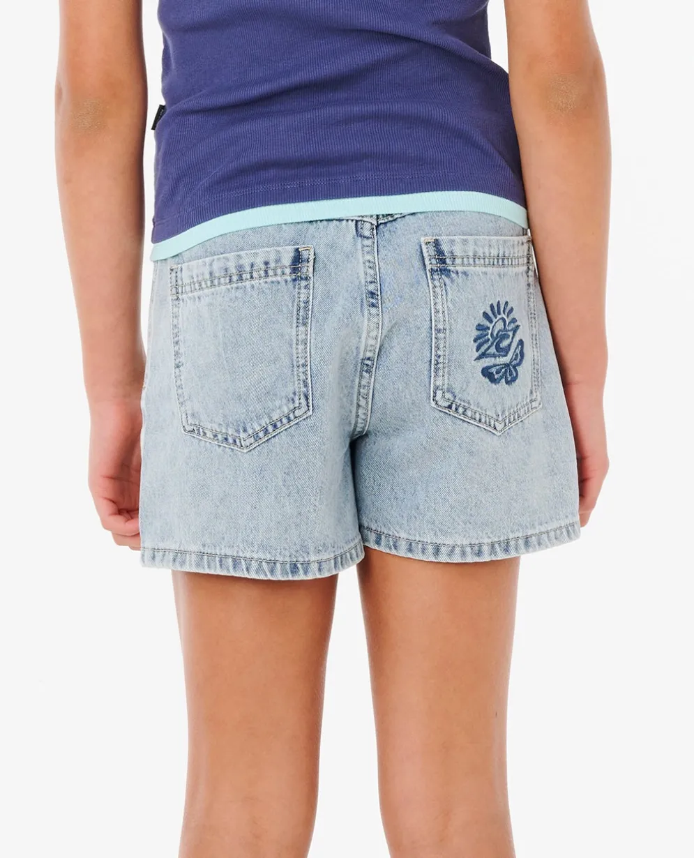 Tabby Denim Short - Kids