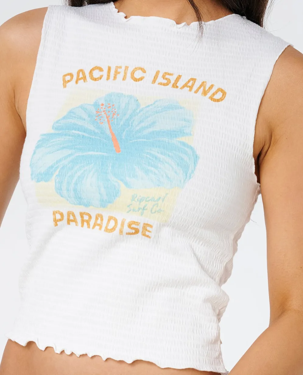 Topanga Canyon Shirred Tank