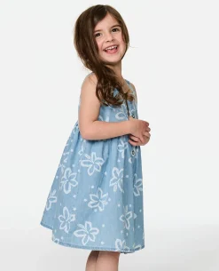 Tropical Chambray Dres - Kids
