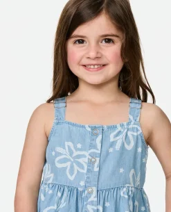 Tropical Chambray Dres - Kids