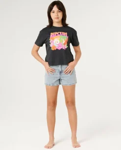 Tropical Dawn Crop Tee- Kids