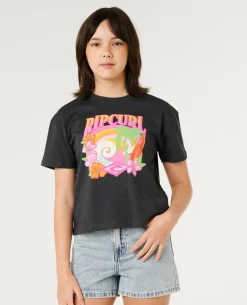 Tropical Dawn Crop Tee- Kids