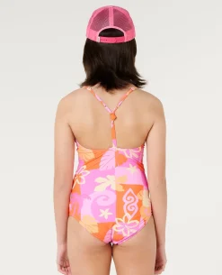 Tropical Dawn One Piece Swimsuit - Kids