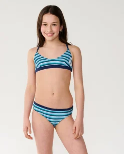 Tropical Stripe Bikini Set - Kids