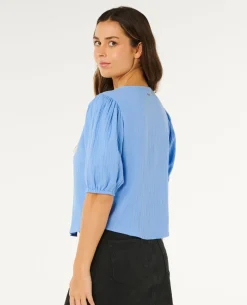 Vibe Surf Tie Front Top