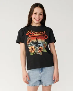 Wave Crop Tee - Kids