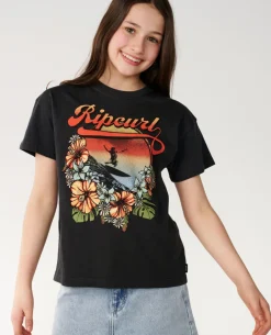 Wave Crop Tee - Kids