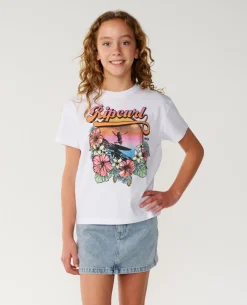 Wave Crop Tee - Kids